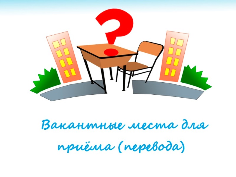 Вакантные места для приема (перевода) обучающихся (старый).